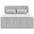 MID.YOU POSTELJA BOXSPRING 183 cm x 200 cm , tekstil, leseni material svetlo siva