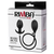Rimba Latex Play Inflatable Anal Tulip-Shaped Plug with Pump Black
