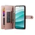 GS Ovitek za Xiaomi Redmi Note 15 Pro Plus 5G / Poco M8 Pro 5G, denarnica z zadrgo, roza