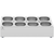 Bain Marie - 2 x 4 GN 1/6 - 15,2 l - Royal Catering