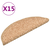 Prostirke za stepenice 15 kom 56x17x3 cm zlatne poluokrugle