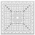 Vidaxl Vrtna miza bela 80x80x75 cm liti aluminij
