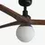 FARO 34277-11L - Plafonski ventilator KLIM M 1xE27/15W/230V orah/crna + daljinski upravljač