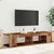 TV ormarić LED boja drva 135x39x30 cm konstruirano drvo