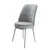 Hanah Home set trpezarijskih stolica Dexa 4 kom, siva tkanina Babyface, hromirane metalne noge
