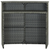 Den Vrtna barska miza siva 120x55x110 cm poli ratan