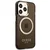 GUESS Futrola za iPhone 13 Pro Max Black Gold Outline Translucent MagSafe