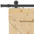 Klizna vrata NARVIK Prirodna i crna 80 x 210 cm (213,5 cm)