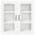 vidaXL Stenska kuhinjska omarica Bela 80 x 31 x 80 cm Konstruiran les