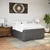 Vidaxl Box spring postelja z vzmetnico siva 140x190 cm umetno usnje