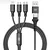 Blue Star Kabel 4 v 1 USB-C/USB-A na Micro USB/Lightning/USB-C Blue Star 2,4 A 12 W Cafule 1,2 m C172 črn
