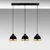 Opviq Luster Yildo-M-6879, 67x17x111cm, IP20, Crno-zlatne boje
