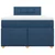 vidaXL vidaXL Box spring postelja z vzmetnico modra 120x190 cm blago, (21304548)
