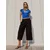 Bershka Majica  kraljevo modra / svetlo modra / bela