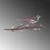 Aberto Design Dekorativna figura Bird on the branch 25, 20x50 cm, 1.5 mm, Bronzane boje