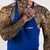 GymBeam Potkošulja Stringer Dark Blue