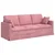 Sofa Ružičasta 198 x 78 x 80 cm Baršun
