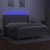 Vidaxl Box spring postelja z vzmetnico LED sv. siva 160x200 cm blago