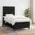 Vidaxl Box spring postelja z vzmetnico črna 100x200 cm blago