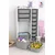 Hanah Home Višenamenska komoda Rine 2D4K8U v2, 69.5 x109 x30 cm, Sivo-bela