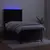 vidaXL Box spring postelja z vzmetnico LED črna 80x200 cm žamet