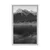 Plakat sončni zahod nad Dolomiti v črnobeli varianti - 40x60 silver