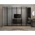 Hanah Home ormar sa reflektujućim staklom Nisa 20650, 270 cm, dore