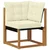 Set vanjskih sofa s jastukom 6 pcs Prirodna i krem