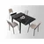 Hanah Home Trpezarijski sto Totem 80x75x80cm Crni