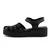 LP Fashion Ženske kožne sandale, Crne