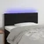 Vidaxl LED posteljno vzglavje črno 80x5x78/88 cm žamet