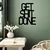 Opviq Zidna dekoracija Get Shit Done 15, 38x48 cm, 1.5 mm, Crna
