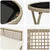 Vidaxl Vrtnik Bistro Set 3 szt. Bež poli ratan