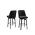 Hanah Home set barskih stolica Evax, 2 kom, crni