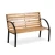 Sofotel Luca Sofotel Modern Park Bench with Backrest - 117.5 x 83 x 57 cm, (21740228)
