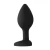 Ouch! Diamond Heart Butt Plug Regular Black