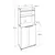 Hanah Home Komoda 73x172x36cm Bela