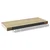 Plutajuće zidne police 2 kom hrast i bijele 60x23,5x3,8 cm MDF