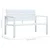 Vidaxl Vrtna klop 120 cm HDPE videz lesa