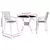 3-dijelni bistro set crni od lijevanog aluminija