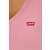 Bombažna kratka majica Levis ženski, roza barva