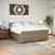 Krevet box spring s madracem cappuccino 180x200 cm umjetna koža