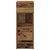 vidaXL Nočne omarice s predalom 2 kosa starinski les 25x31x66 cm