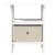 vidaXL Nočna omarica 2 pcs Bela 41 x 40 x 45 cm Konstruiran les