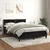 Vidaxl Box spring posteljni z vzmetnico črn 140x190 cm žamet