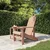 Vidaxl Vrtni stol Adirondack HDPE rjav