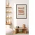 WallXpert uramljena MDF slika ARTNEWCLSYH9, talasaste linije u boji terakote, 50 x 70 cm