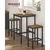 Songmics Set barske mize z 2 stoli 60x60x90 cm rjava
