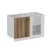 Hanah Home kuhinjski element Minar 4138, 120 cm, beli / dore