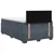 vidaXL Postelja boxspring z vzmetnico Temno siva 120 x 200 cm Žamet